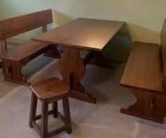 Set tavoli e  panche  per pizzeria su ordinazione
