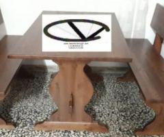 Set tavoli e panche per pizzeria su ordinazione - 2