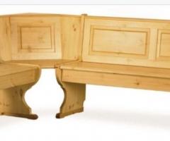 Angolo panca con tavolo fratino  e 2 sedie  cuore - 2