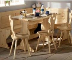 Angolo panca con tavolo fratino  e 2 sedie  cuore - 3