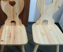 Sedie tirolesi in pino grezzo - 2