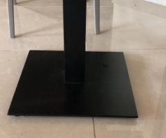 Basamenti Per Tavoli Ristorante Bar - Ghisa Nera Con Base Piramide Liscia