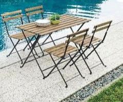 Sedie e  tavolo  da esterno da interni per ristoranti  su ordinazione - 4