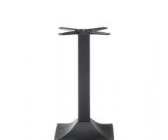 Basamenti Per Tavoli Ristorante Bar - Ghisa Nera Con Base Piramide Liscia - 2