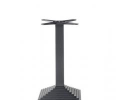 Basamenti Per Tavolo Bar Pizzeria Ristorante - Ghisa Nera Con Base Rotonda Bombata - 2