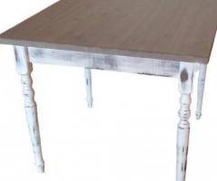 Tavoli Ristorante Bar Pizzeria Consumati in Legno in Stile Shabby Chic