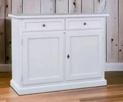 CREDENZA MADIA BUFFET IN LEGNO ARTE POVERA 2 ANTE MOD MARTINI NOCE SCURO - 2